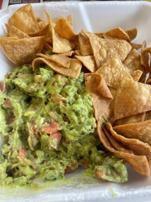 Guacamole and chips