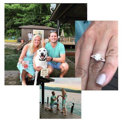 "I am proud to say my fiancée is enamored with her ring"
-Kate & Bo