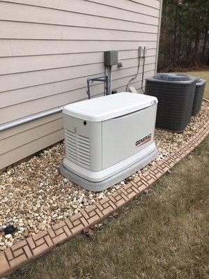 Homes up to as big as 7000 sq ft can be powered by $4900 generator. Installation cost is extra. Call for a free onsite quote.