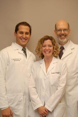 Dr. Remishofsky, Dr. Frank, and Jennifer Schaeff, PA-C