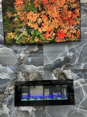 Wall fireplace