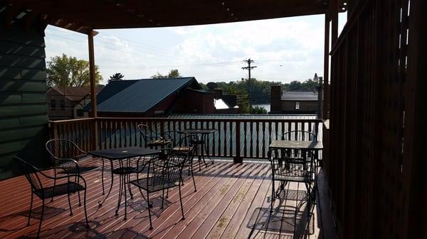 Upstairs patio