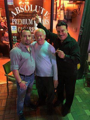 Mauricio Hanono, Andy Santana and Carlito Fuente at Absolute Cigar Miami