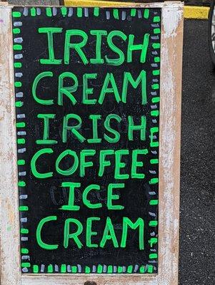 Happy St Patrick's day, Irish Cream Irish Coffee Ice Cream!!