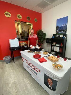 This year was our 17th Agency Anniversary   Celebration in 2023, we enjoyed passing out snacks and goodies to everyone.