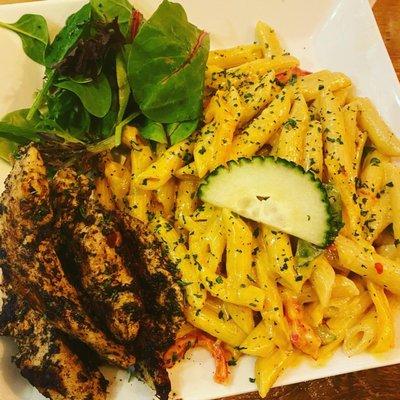 Rasta Pasta Jerk Chicken - 5/5 delicious