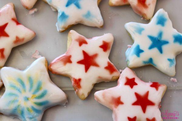 Iced cookies