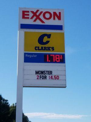 While shopping & stocking up today I filled my tank & why not? Gas is currently at $1.78, yes!