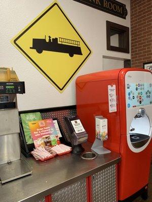 Concession Area at Firehouse Subs in Wichita Falls, Texas.