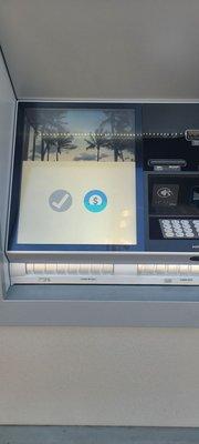 Safe atm facing the street