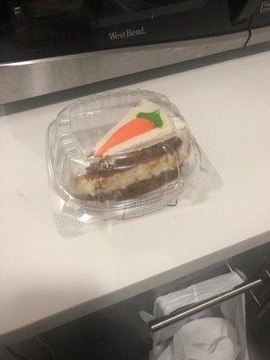 Carrot cake slice