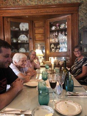 Our Table with Mom, Jane Nelson, 96 years old today