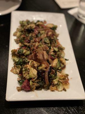 Sriracha Fried Brussels Sprouts