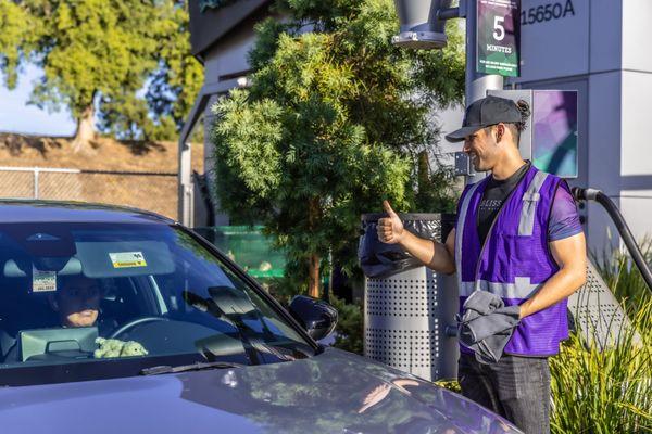 our wash ends with Quality Control to ensure your car is BLISS clean