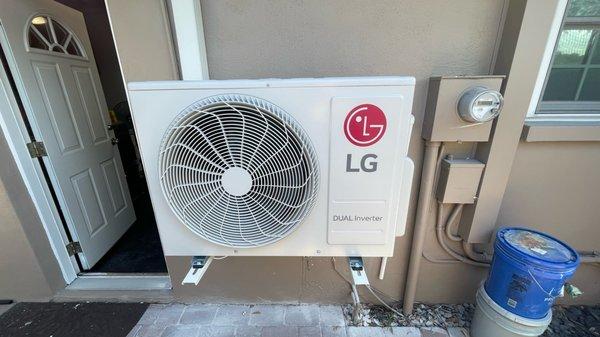 LG Mini-Split 18,000 BTU for Enclosed Garage Application