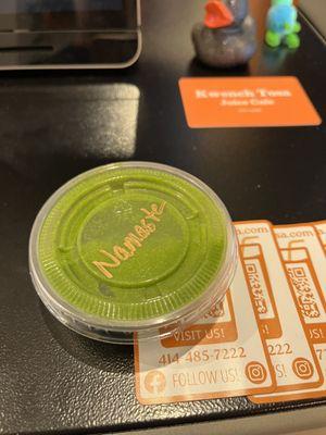 Namaste smoothie sample