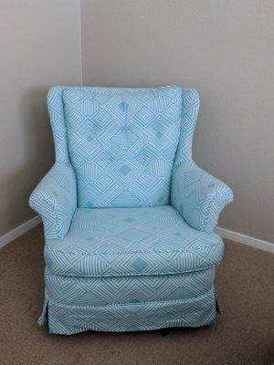 After restoration - this isn't even the same chair!