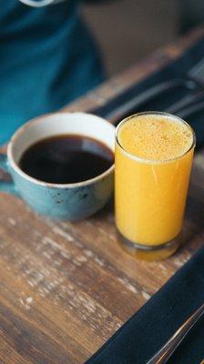 Coffee and Freshly Squeezed Orange Juice