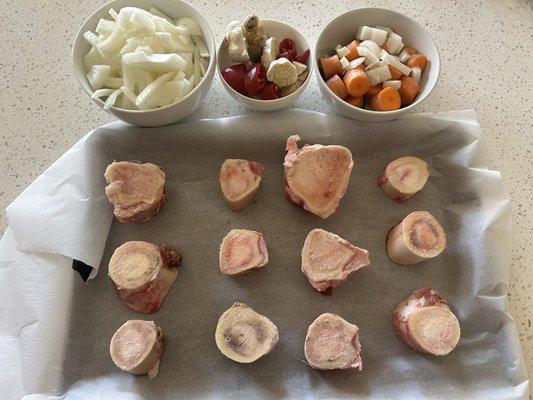 Bones and broth prep