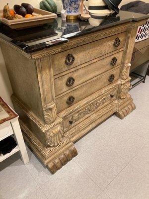 Marble top dresser