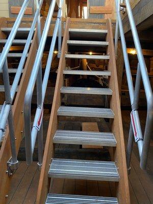 Below Deck of the Mayflower II Ship. Over 100 people were squeezed in here for 2 months at sea  @ Plymouth MA Fall of 2020