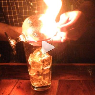 AWESOME DRINKS!!!   --- I wish I had a better pic.  This is a screen shot of a video.