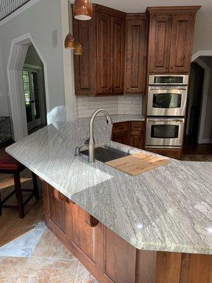 After (river white granite)