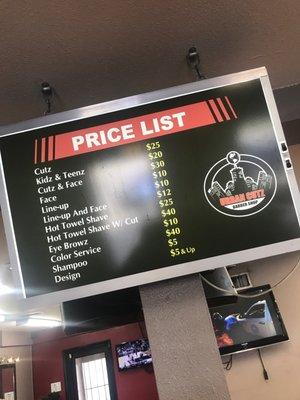 Price List