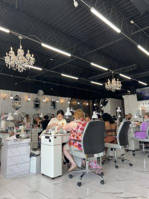 One of the nicer nail salons I've seen in the area