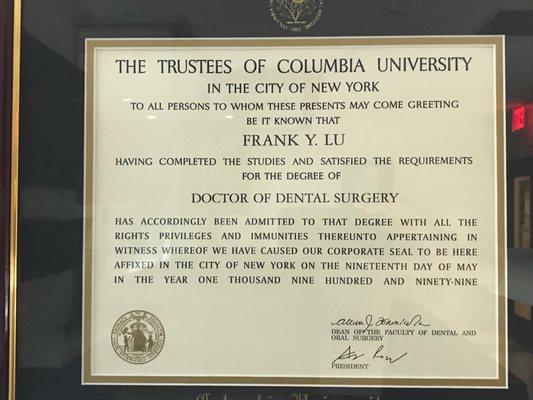 Frank Lu,  DDS