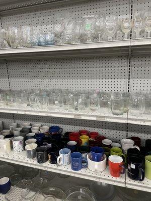 Glassware and mugs