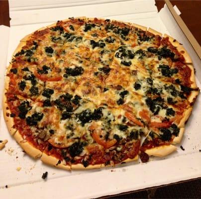 Old style Veggie thin crust XL