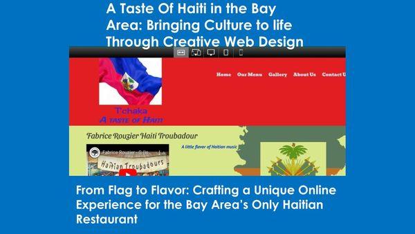 Showcasing a Haitian restaurant's vibrant design. With my family's restaurant owner background, I can to make your restaurant stand out.