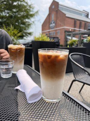 Oat milk iced latte