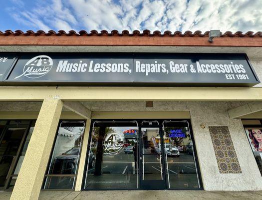 AB Music Studios Storefront