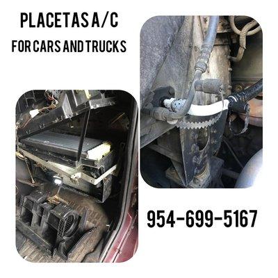 A/C FOR TRUCKS AND CARS 
954-699-5167