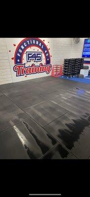 Commercial Gym Floor cleaning