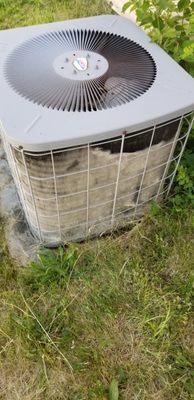 Condemning Condenser,  lack of maintenance.