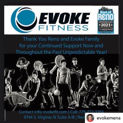 Thank you Evoke family