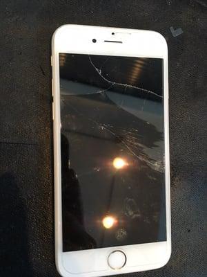 Broken iPhone screen