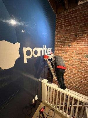 Wall wrap install.