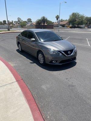 My Nissan Sentra with the ceramic window tint.