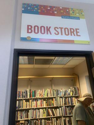 Small bookstore in library