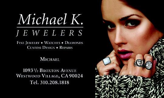 Michael K. Jewelers Business Card Design