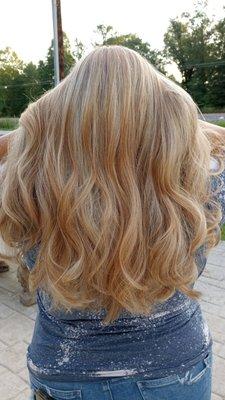 Honey blonde highlights