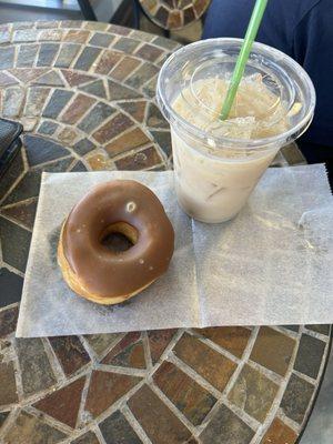 Chai and maple donut