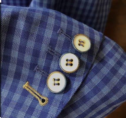 Functional button holes On sport coat