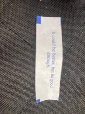 A fortune in one of the cookies