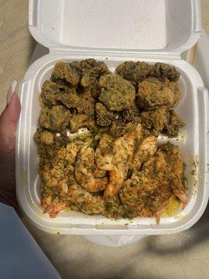 Shrimp and Rice Fried Broccoli