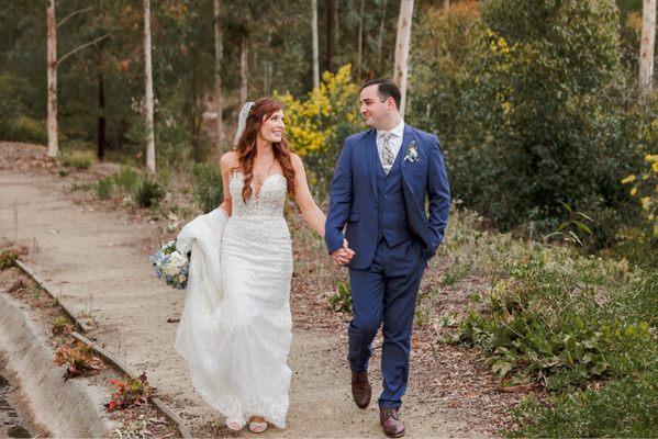 Nearby trail of Wedgewood Canopy Grove wedding venue